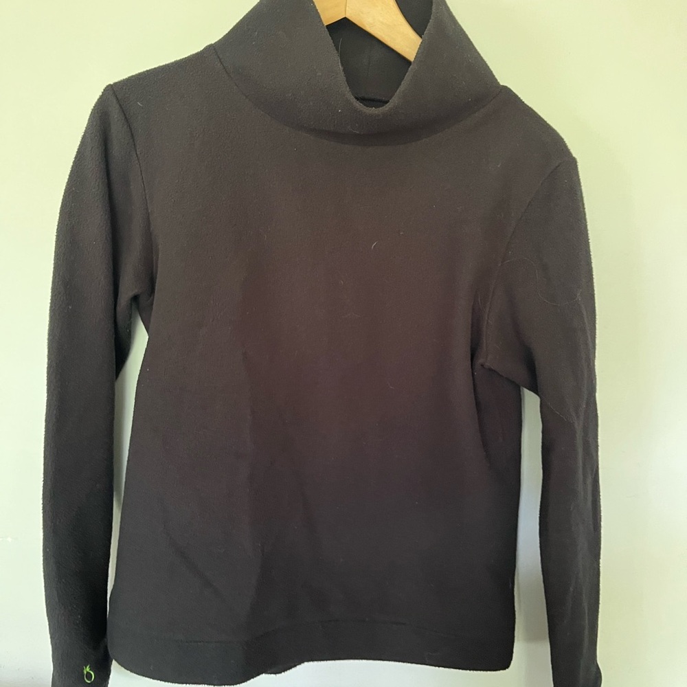 Dudley Stephens Black Turtleneck Sweater Classic Knit
